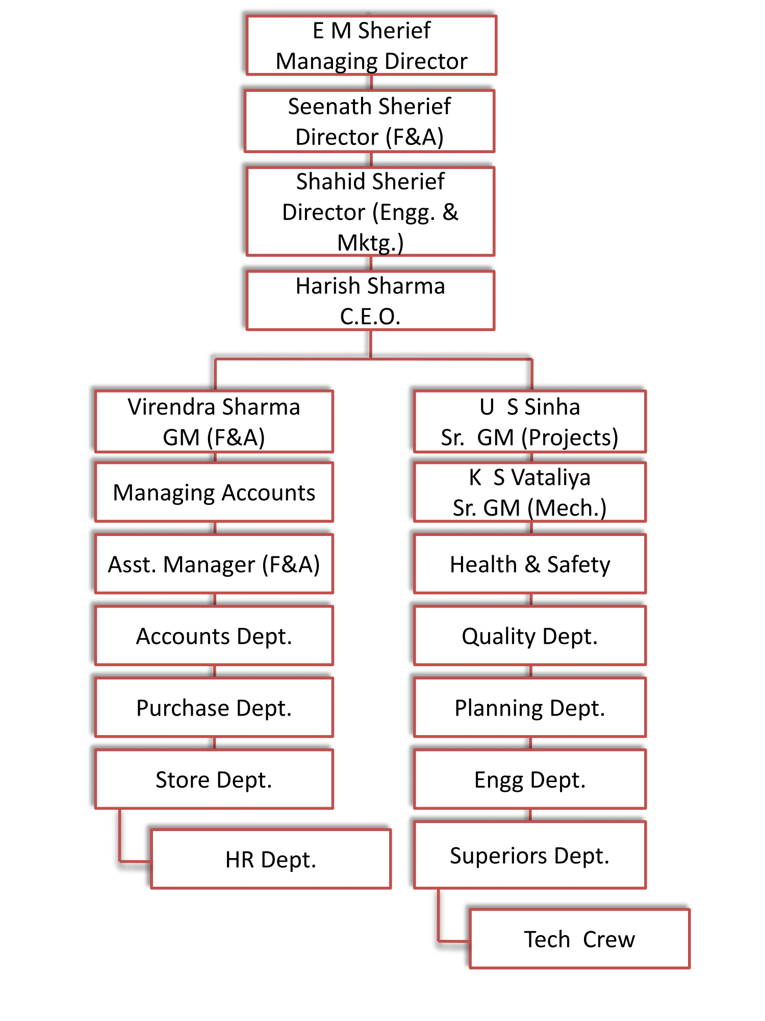 Real Organization Chart